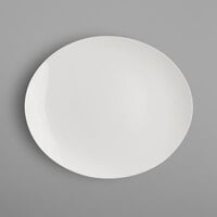 RAK Porcelain BAOP30 Banquet 11 13/16" x 10 1/8" Ivory Porcelain Oval Plate - 6/Case
