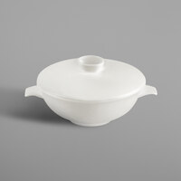 RAK Porcelain NNCS27 Nano 9.2 oz. Ivory Porcelain Bowl and Lid - 6/Case