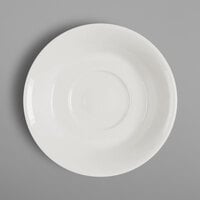 RAK Porcelain FDSA15 Fine Dine 5 15/16" Ivory Porcelain Coffee Cup Saucer - 12/Case