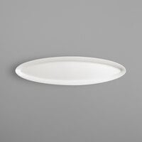RAK Porcelain FDOP30 Fine Dine 11 13/16" x 3 1/8" Ivory Porcelain Oval Platter - 12/Case