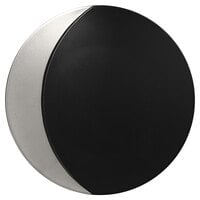 RAK Porcelain MFMOFP31SB Metal Fusion 12 1/4" Silver / Black Porcelain Flat Plate   - 6/Case