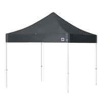 E-Z Up EC3STL10KFWHTSG Eclipse Instant Shelter 10' x 10' Steel Gray Canopy with White Frame