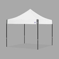 E-Z Up EC3STL10KFBKTWH Eclipse Instant Shelter 10' x 10' White Canopy with Black Frame