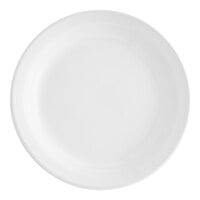 Acopa 6 1/2" Bright White Narrow Rim Stoneware Plate - 36/Case