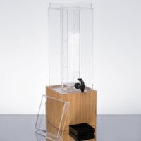 Cal-Mil 1527-3INF-60 Bamboo 3 Gallon Infusion Dispenser - 8 1/4" x 9 3/4" x 26 3/4"