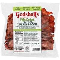 Godshall's 40 Slices Fully Cooked All-Natural Uncured Turkey Bacon - 6/Case