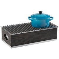 Cal-Mil 3813-87 Cinderwood Chafer Alternative with Grill Top and Fuel Holder - 19 3/4" x 10" x 5 1/2"