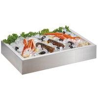 Cal-Mil 4120-TRAY Insulated Metal Tray for 2-Tier Ice Housing Display - 24" x 16" x 4 1/2"