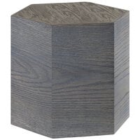 Cal-Mil 435-11-83 Ashwood Hexagon Oak Wood Riser - 12" x 11"