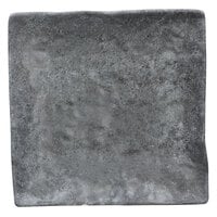 Elite Global Solutions D6118SQ-CO Basalt 6" Coal Square Melamine Plate - 6/Case