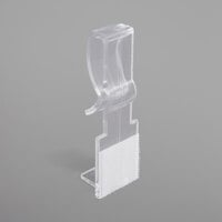 Snap Drape FV Clear Plastic Table Skirt Clip with Hook and Loop Attachment - 50/Bag