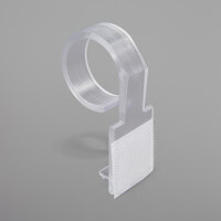 Snap Drape DV Clear Plastic Table Skirt Clip with Hook and Loop Attachment - 50/Bag