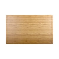 Elite Global Solutions M2012RCFP-BB Fo Bwa 20" x 12" Faux Bamboo Melamine Serving Board