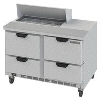 Beverage-Air SPED48HC-08-4 48" 4 Drawer Refrigerated Sandwich Prep Table