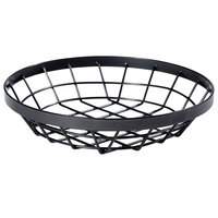 GET WB-1050-MG Vector 10 1/2" Round Metal Gray Wire Basket