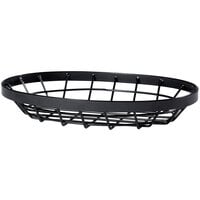 GET WB-961-MG Vector 9" x 6" Oval Metal Gray Wire Basket