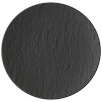 Villeroy & Boch 16-4074-2661 The Rock 6 1/4" Black Shale Coupe Flat Porcelain Plate - 6/Case
