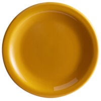 Libbey 903044909 Cantina 6 1/4" Saffron Uncarved Porcelain Plate - 12/Case