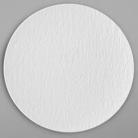 Villeroy & Boch 16-4077-2595 The Rock 12 1/2" White Glacier Coupe Flat Porcelain Plate - 6/Case