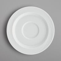 Schonwald 9187130 Donna Senior 6 5/8" White Porcelain Special Saucer - 12/Case