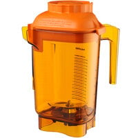 Vitamix 58990 Advance 48 oz. Orange Deluxe Tritan™ Copolyester Blender Jar with Wet Blade Assembly and Lid for Vitamix Blenders