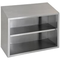 Eagle Group 15" Wide Stainless Steel Open Wall Cabinet