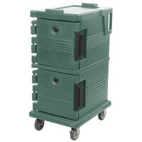 Cambro UPC600192 Ultra Camcarts® Granite Green Insulated Food Pan Carrier - Holds 8 Pans