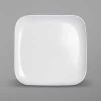 Elite Global Solutions B6SQ-W Simplicity 6" White Square Melamine Plate - 12/Case