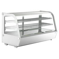 Avantco BCC-48-HC 48" White Refrigerated Countertop Bakery Display Case with LED Lighting