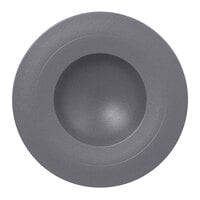 RAK Porcelain NFGDDP23GY Neo Fusion 9 1/16" Stone Gray Porcelain Deep Plate - 6/Case