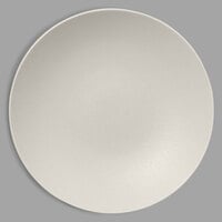 RAK Porcelain NFBUBC26WH Neo Fusion 10 1/4" Sand White Porcelain Deep Coupe Plate   - 12/Case