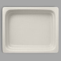 RAK Porcelain NFBU1.2WH Neo Fusion 12 13/16" x 10 7/16" Sand White Porcelain Gastronorm Pan - 2/Case