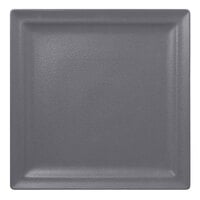 RAK Porcelain NFCLSP30GY Neo Fusion 11 13/16" Stone Gray Porcelain Square Flat Plate - 6/Case
