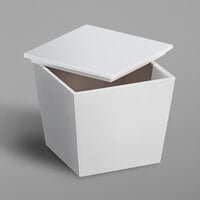 Focus Hospitality Spa White Collection Melamine Cotton Storage Container