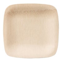 Bambu® 063100 Veneerware® 7" Disposable Square Bamboo Plate - 100/Box