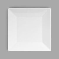 Elite Global Solutions B612SQ-W Squared 6" White Square Melamine Plate   - 12/Case