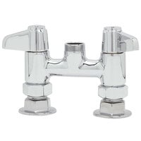 Equip by T&S 5F-4DLX00 Deck Mount Swivel Base Mixing Faucet without Nozzle 4" Centers - ADA Compliant