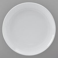 Tuxton FPA-0904 Pacifica 9" Bright White Embossed China Healthcare Plate - 12/Case