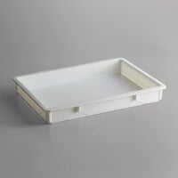 Baker's Lane 18 inch x 26 inch x 3 inch White Heavy-Duty Polypropylene Dough Proofing Box