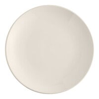 Acopa 12" Round Ivory (American White) Coupe Stoneware Plate - 12/Case