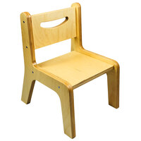 Whitney Brothers CR2514N Whitney Plus 14" Wood Children's Chair with Natural Seat and Back