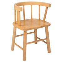 Whitney Brothers WB0178A 19 1/4" Bentwood Back Maple Wood Children's Chair