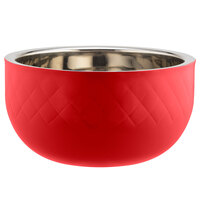Bon Chef Diamond Collection Cold Wave 7 Qt. Red Triple Wall Bowl