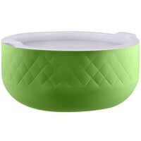 Bon Chef Diamond Collection Cold Wave 10.10 Qt. Lime Green Triple Wall Bowl with Cover