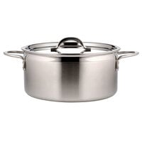 Bon Chef 60302-2TONESS Classic Country French Collection 4.3 Qt. Two-Tone Stainless Steel Sauce Pot with Cover