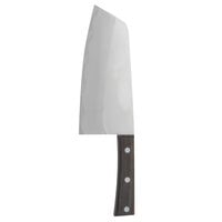 Thunder Group 6 3/4" Stainless Steel Cleaver with Riveted Wood Handle