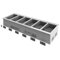 Vollrath FC-6IH-06208 Six Well Modular Induction Drop In Hot Food Well - 208-240V, 4760W