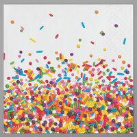 Creative Converting 324665 Confetti Sprinkles 2-Ply Beverage Napkins - 192/Case