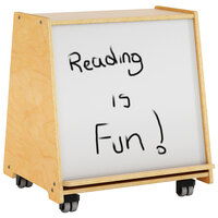 Whitney Brothers WB1788 Mobile Big Book Display with Dry Erase Board - 19 11/16" x 23 1/2" x 26"