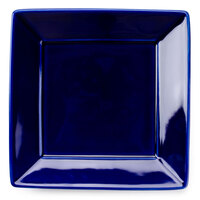 Tuxton BCH-0845 8 1/2" Cobalt Blue Square China Plate - 12/Case